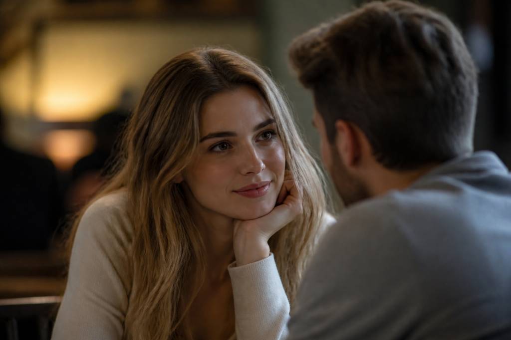 Une femme qui regarde un homme dans les yeux : signification en séduction
